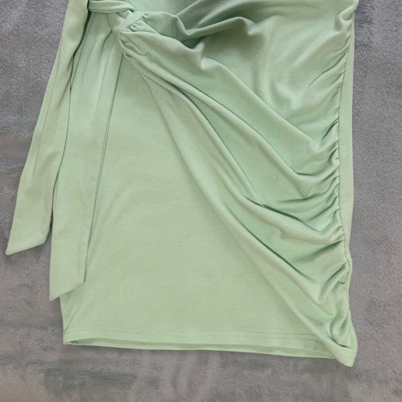 LIYOHON medium green Summer Short Dress Casual - Sleeveless - Tie waist - Picture 4 of 12